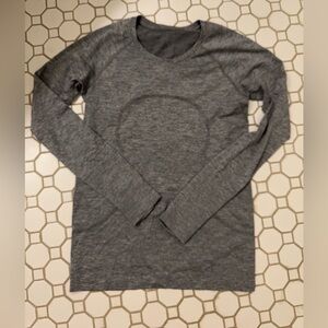 Lululemon Swiftly Tech Red Long Sleeve Top